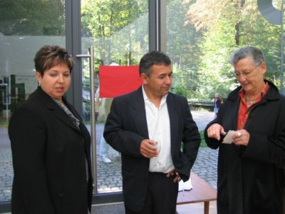 Ramón Cerezo bei der Vernissage