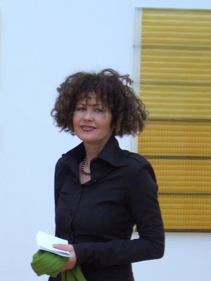 Margareta Hesse  bei der Vernissage