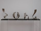 Roland Phleps: Skulpturen "Schlange 1", "Blüte", "Schlange 2" und "Schlange 3"