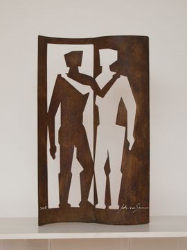 Johannes von Stumm: Skulptur "Paar - Couple in Conversation"