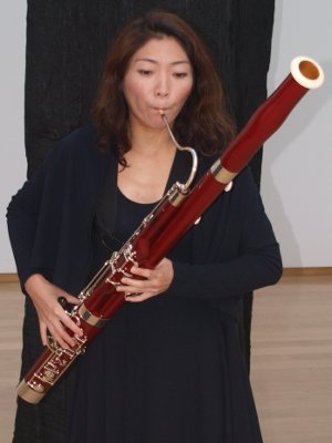 C. Asami, Fagott, in der Skulpturenhalle der Stiftung für Konkrete Kunst Roland Phleps, Freiburg
