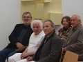 Die drei Künstler bei der Vernissage