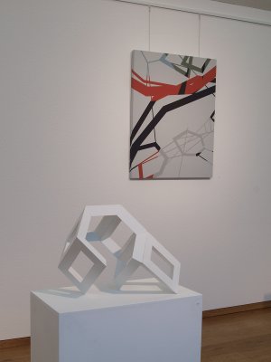 Horst Kuhnert: Kleinplastik 10 w.6R. und Tafelbild 14 hellgr.r.
