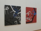 Horst Kuhnert: Tafelbild 12 s.w.blau und Tafelbild 14 rot