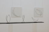 Roland Phleps: Drei Kreissegmente im Raum ("Räumliche Grafik") und Grafische Reliefs mit drei Kreisbögen