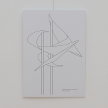 Roland Phleps: Zwei Windfahnen am Mast. Fotografie mit Reduktion auf die Kanten.