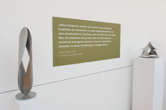 Roland Phleps: Skulpturen "Deux Mains - Hommage à Auguste Rodin" und "Ein Haus für Hans Arp"