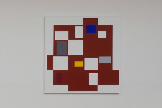 Norbert Thomas: Wand-Form Rot und Wand-Form Blau