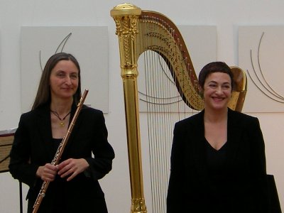 Marina Paccagnella, Harfe, und Angelika Bender, Flöte