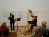 Angelika Bender, Flöte, und Marina Paccagnella, Harfe