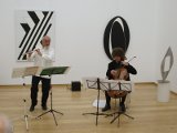 Antonio Carrasqueira, Flöte, und Walter-Michael Vollhardt, Cello