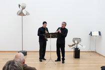 N. Miorada und M. Miorada beim Matinée-Konzert in der Skulpturenhalle