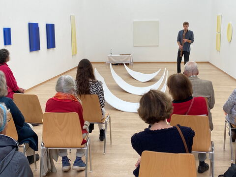 Konzert mit Johann Sundermeier, Blockflöte, in der Skulpturenhalle der Stiftung