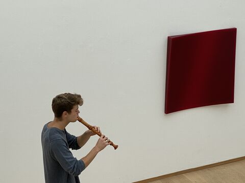 Konzert mit Johann Sundermeier, Blockflöte, in der Skulpturenhalle der Stiftung