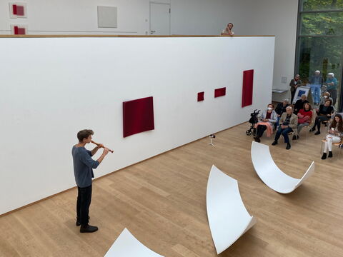 Konzert mit Johann Sundermeier, Blockflöte, in der Skulpturenhalle der Stiftung