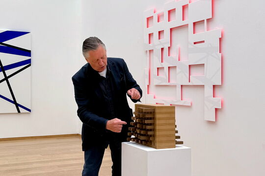 Künstlergespräch zur Ausstellung "System und Zufall" von Norbert Thomas